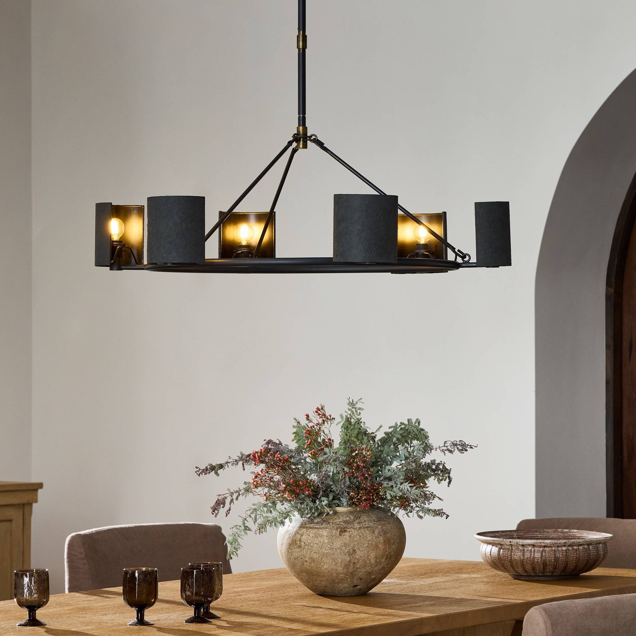 Maurice Chandelier - Antiqued Iron - Image 2