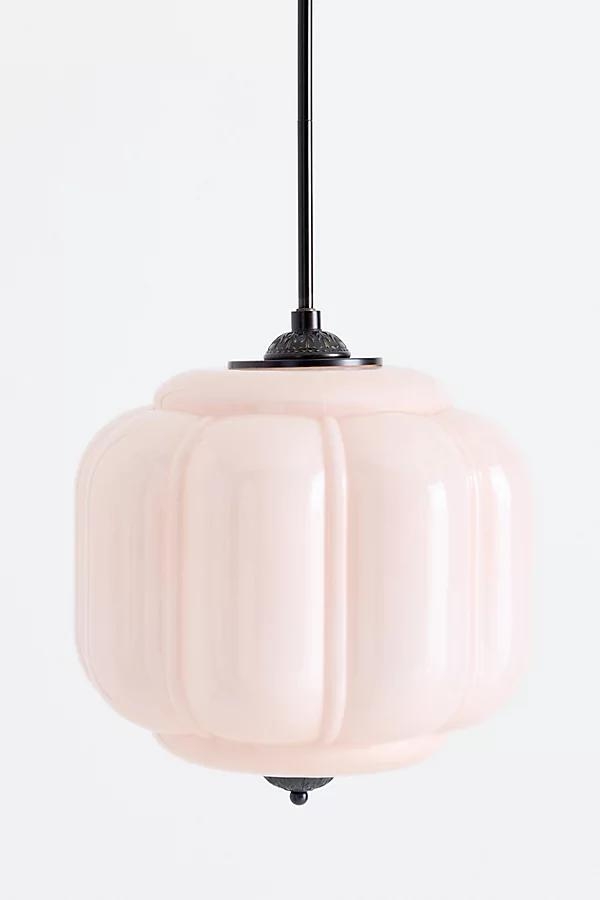 The Eloise Scallop Milk Glass Pendant Ceiling Light - Image 0