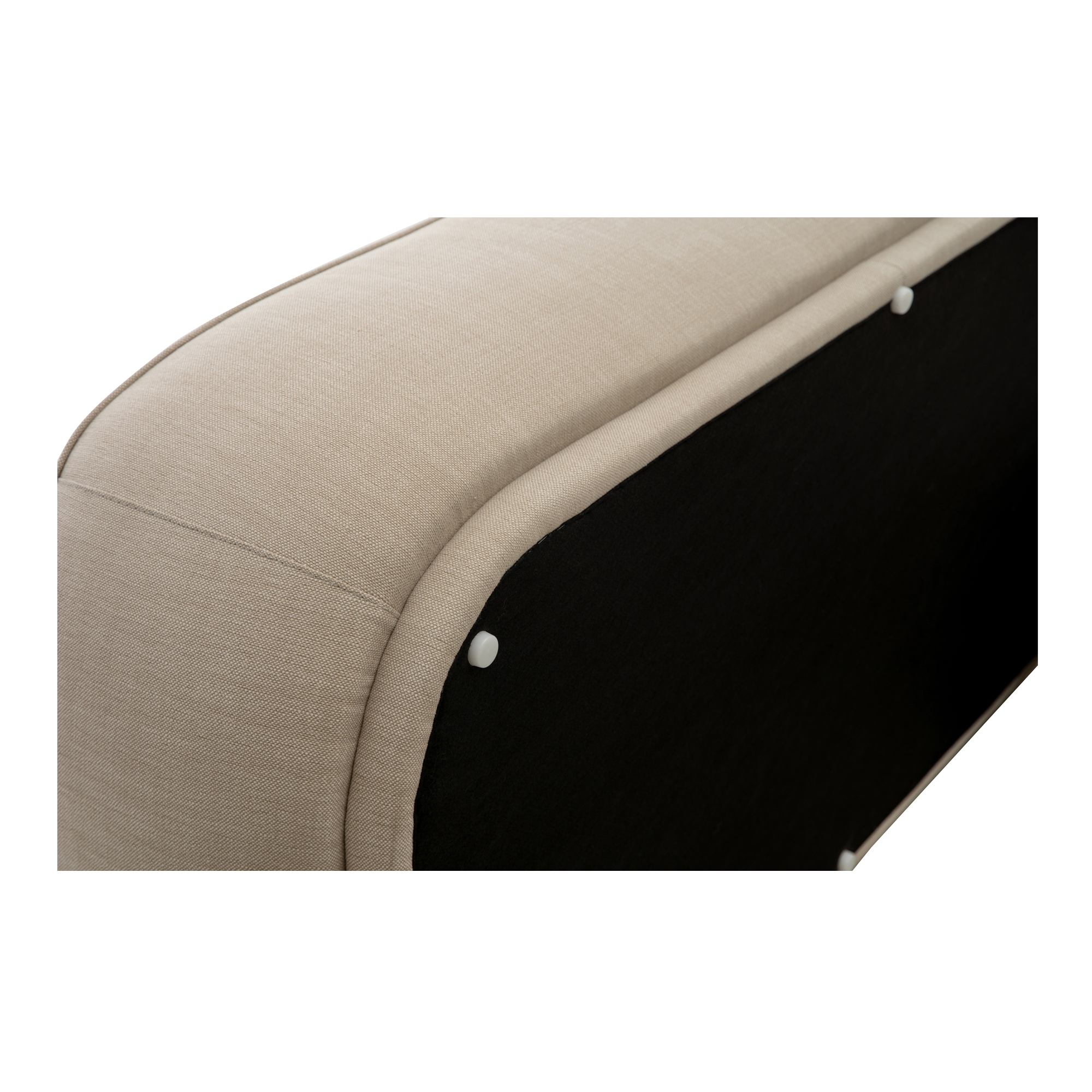 Marion Rectangular Ottoman Beige - Image 4