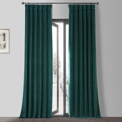 Esbiorn 100% Cotton SolidRoom Darkening Rod Pocket Single Curtain Panel - Image 0