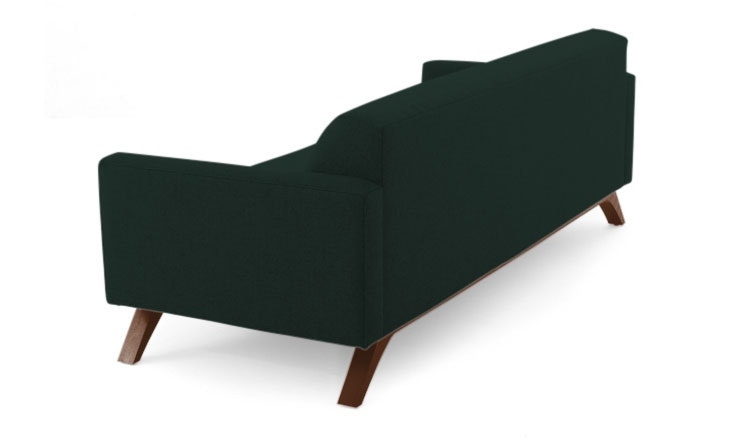 Modern Sofa - Roddy Mid Century Couch - Royale Evergreen - Mocha - Green - Image 4