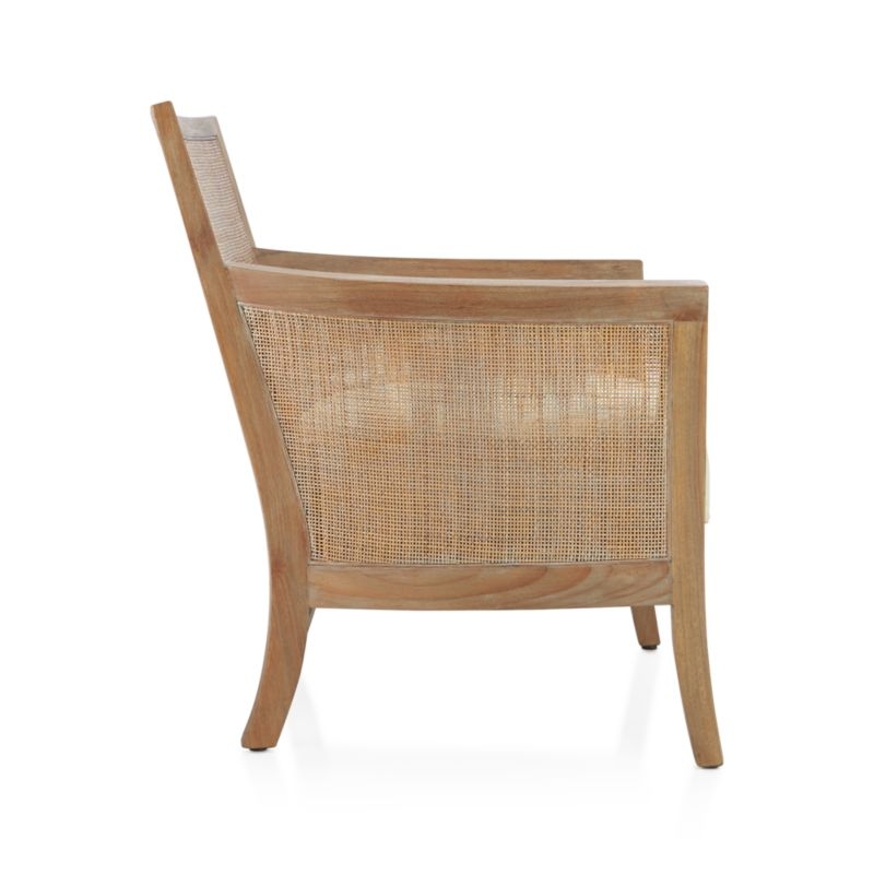 Blake Grey Wash Rattan Chair with Fabric Cushion - Image 7