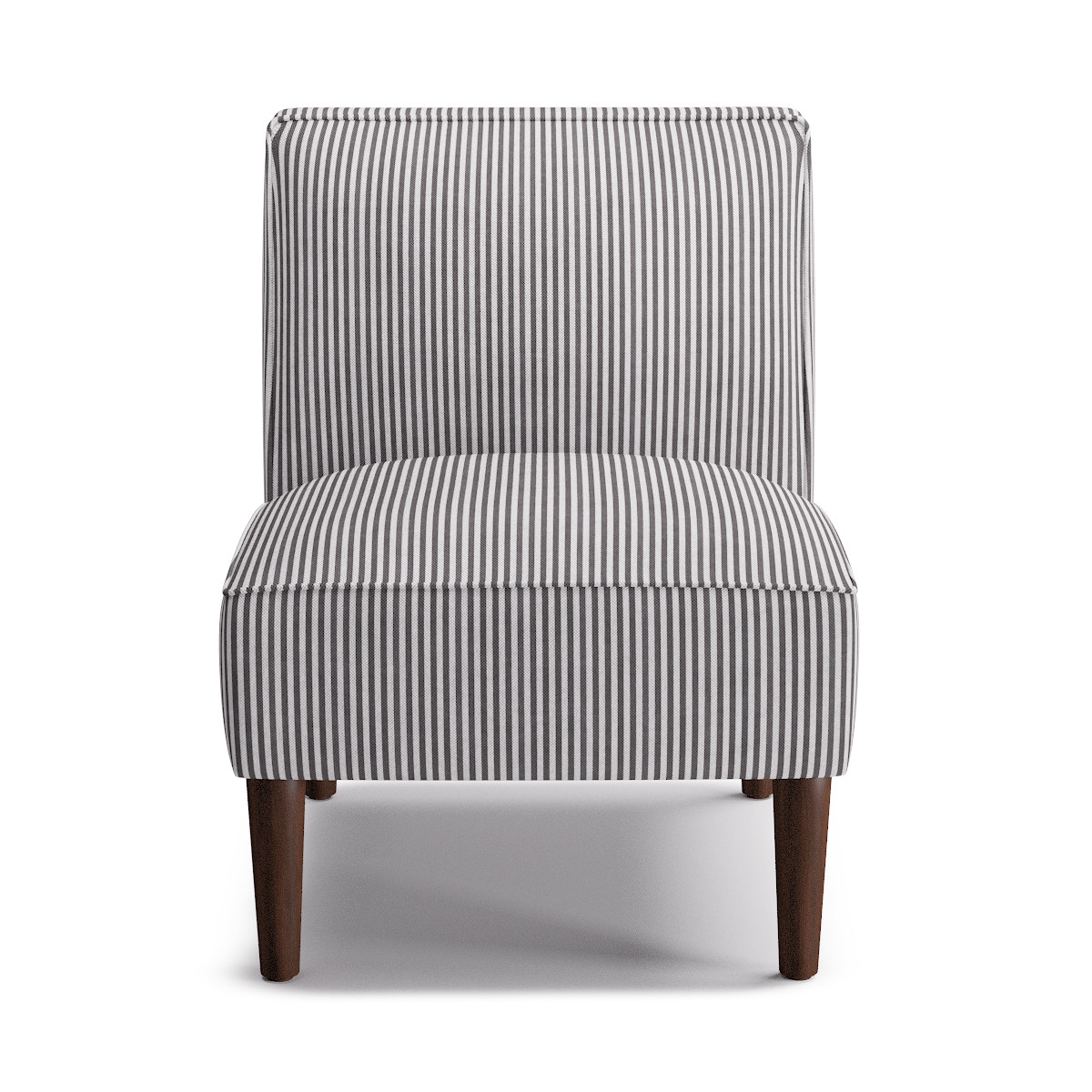 Slipper Chair | Black Ticking Stripe - Image 0