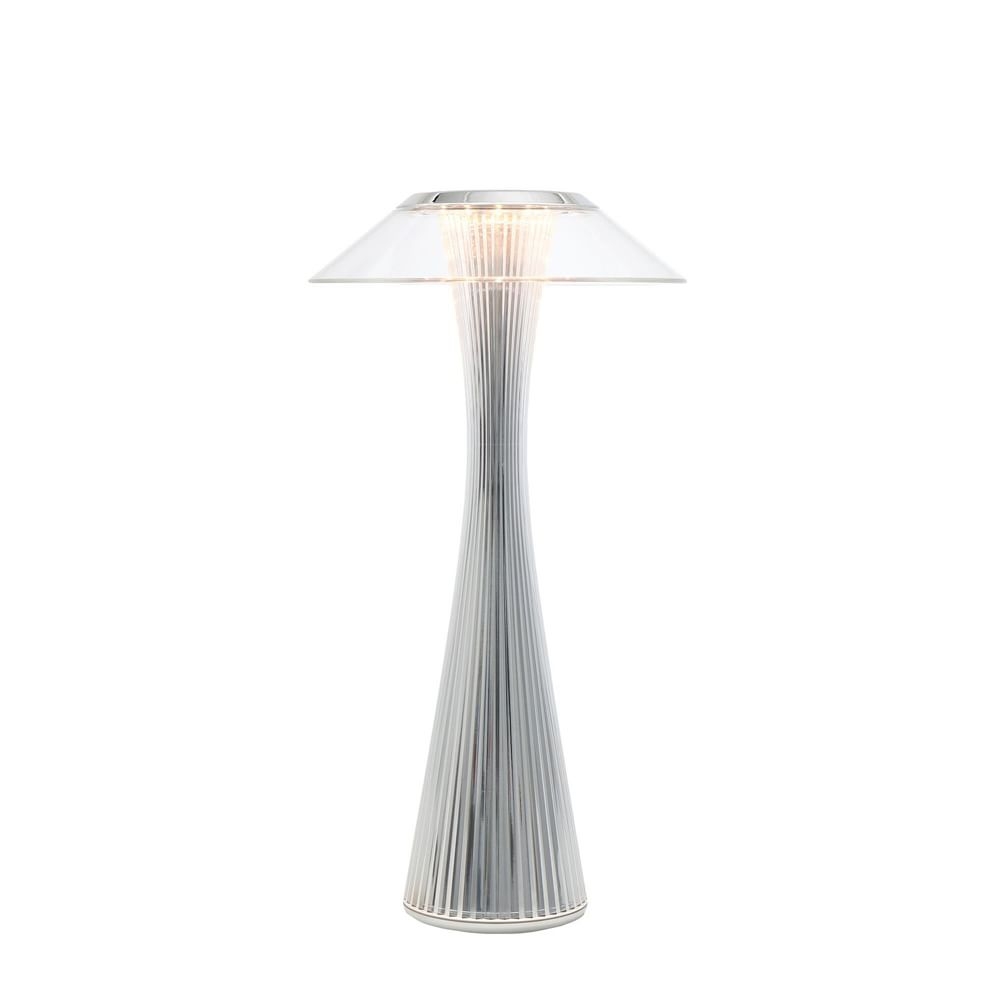Kartell Space Portable Table Lamp, Outdoor, Chrome, PMMA - Image 0