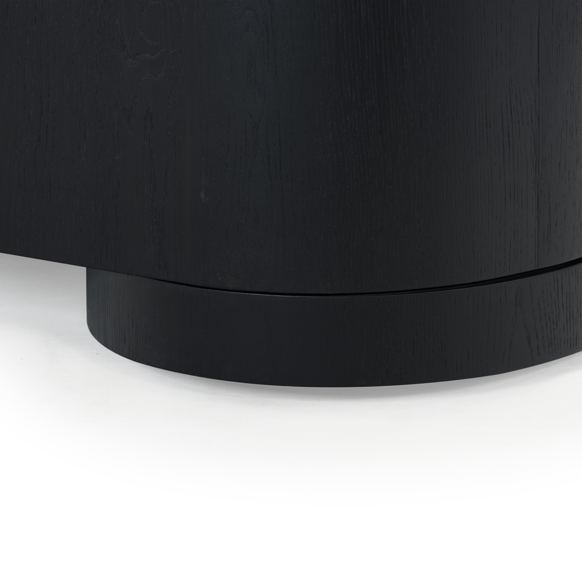 Jesbelina Oval Wood Sideboard - Black - Image 1