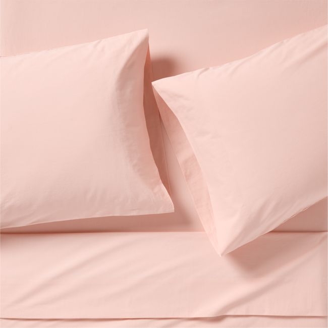 Cozy Cloud Elegant Pink Organic Cotton Kids Queen Sheet Set - Image 0