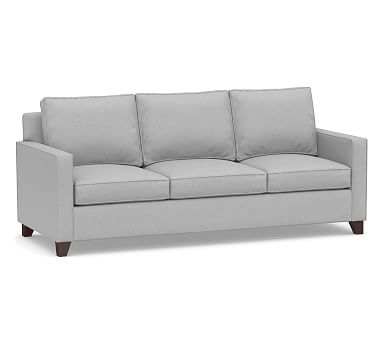 Cameron Square Arm Upholstered Side Sleeper Sofa, Polyester Wrapped Cushions, Brushed Crossweave Light Gray - Image 0