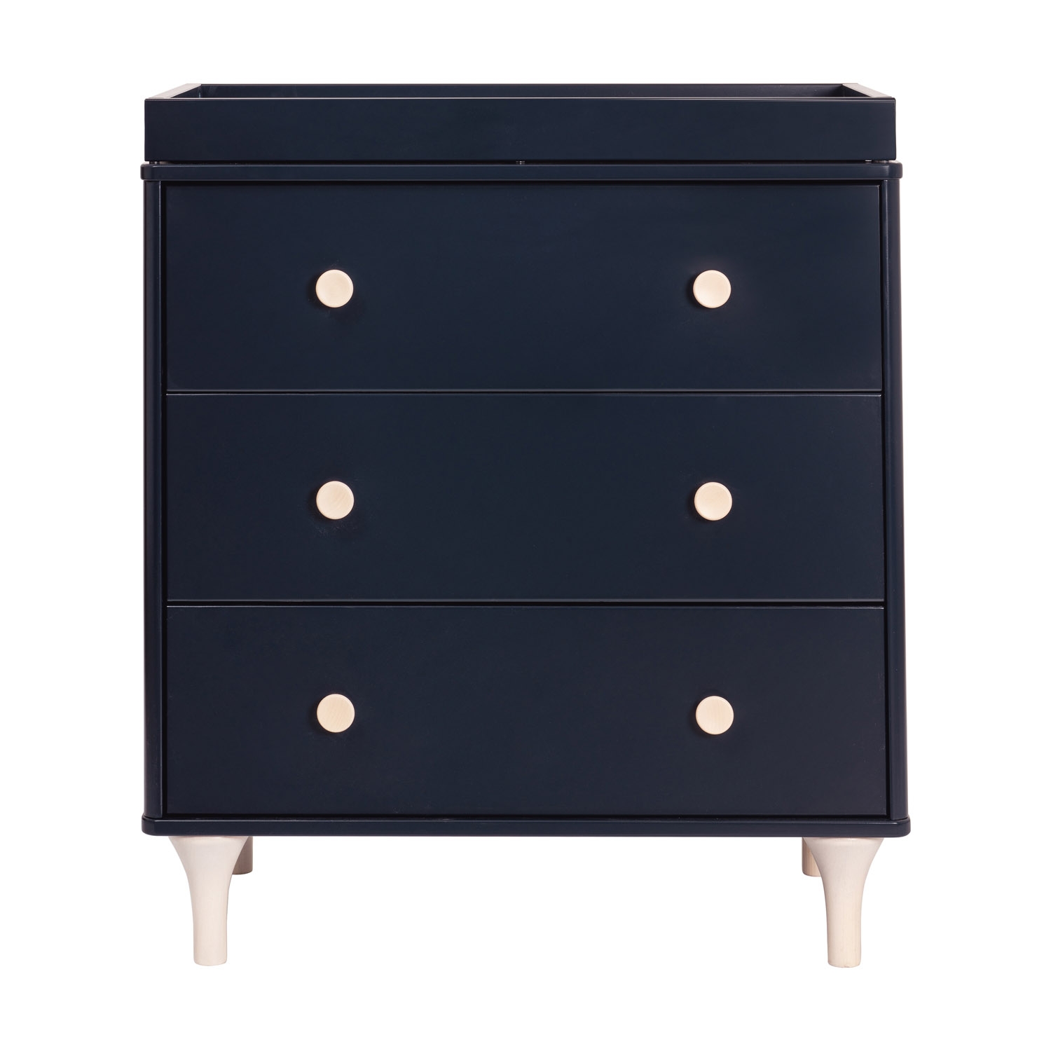 Babyletto Lolly Modern Classic Navy Blue Changing Station Dresser - Image 1