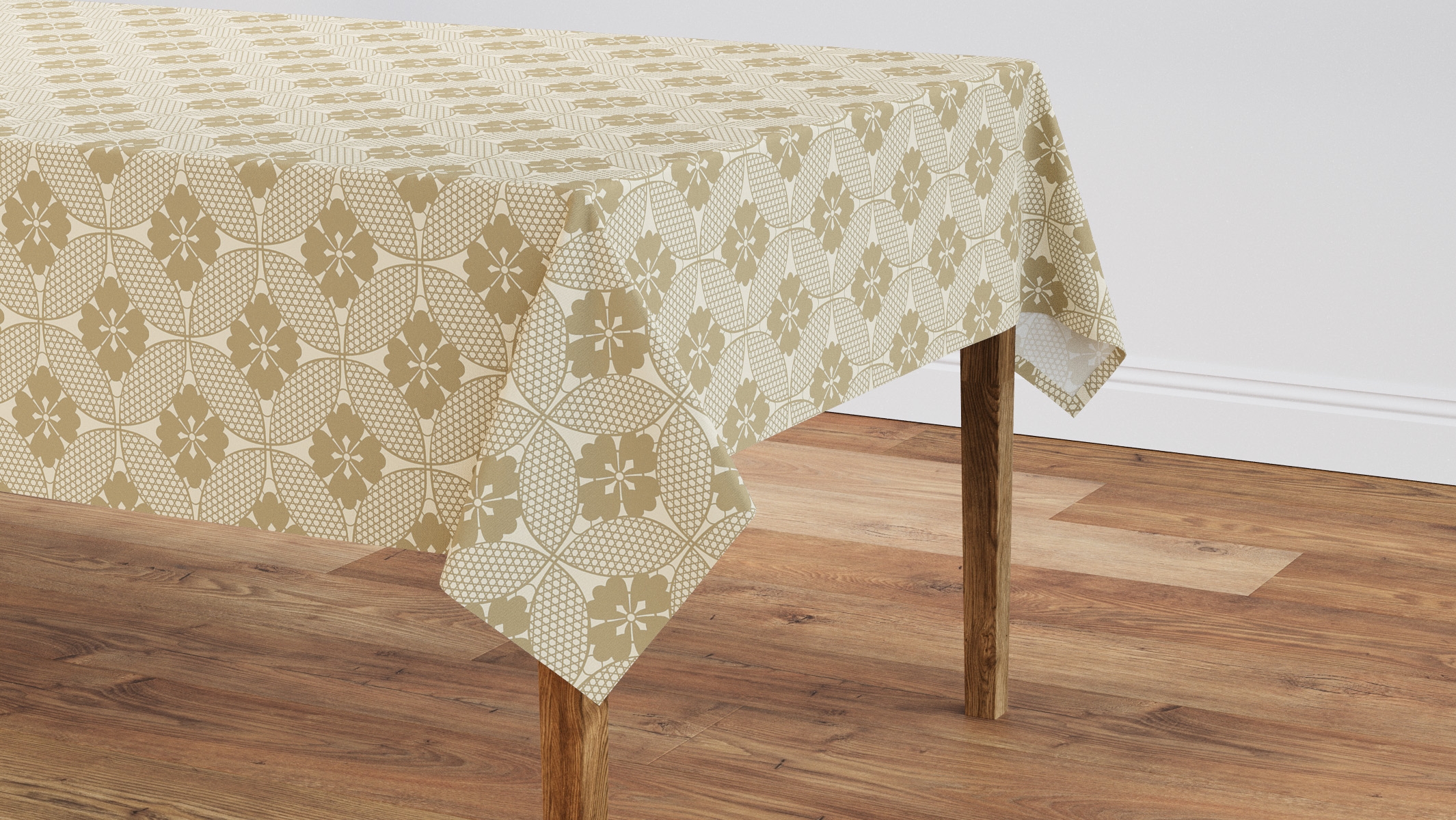 Tablecloth 56" x 90", Rattan Solaire, 56" x 90" - Image 0