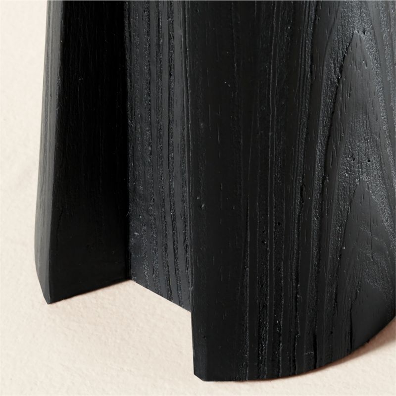 Ciccio Black Wood Side Table - Image 2