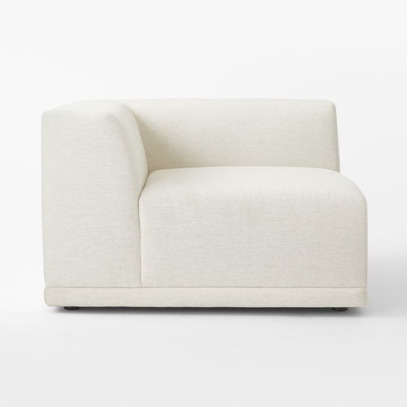 Faible White Performance Fabric Corner Chair - Image 3