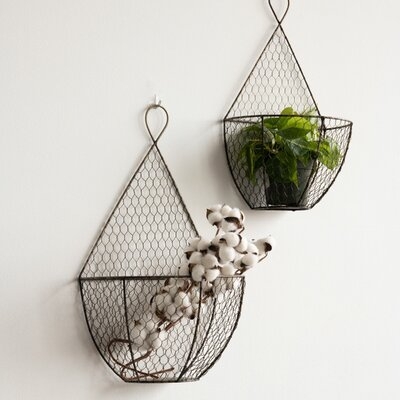 Newson 2 Piece Wall Organizer with Wall Baskets Set - Image 0