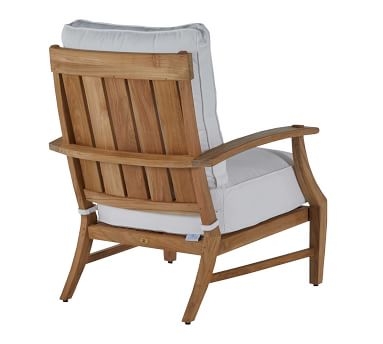 Astola Lounge Chair Cushions, Sunbrella(R) - Outdoor Linen; Dove - Image 3