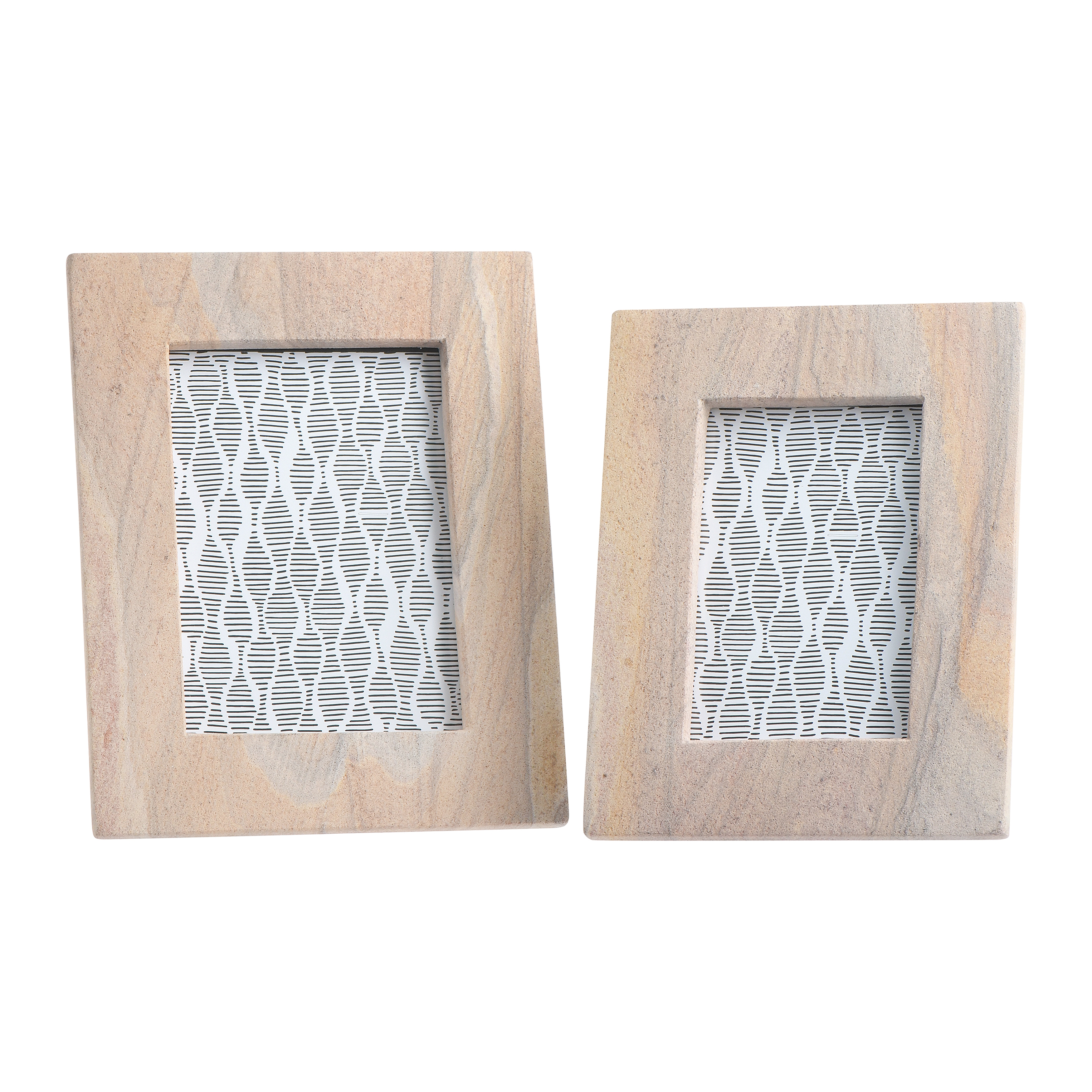 Sandstone Photo Frames, Set of 2 (4x6” and 5x7”) - Image 0