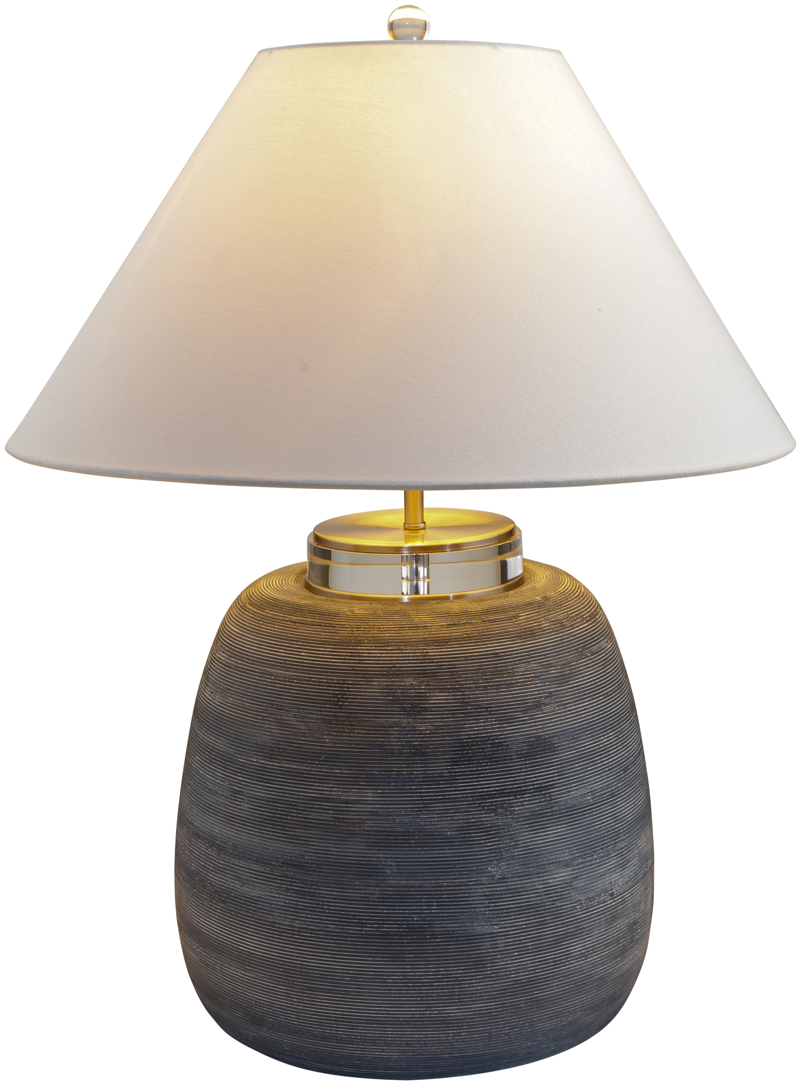 Deluxe  Glazed 25"H x 20"W x 20"D Accent Table Lamp - Image 0