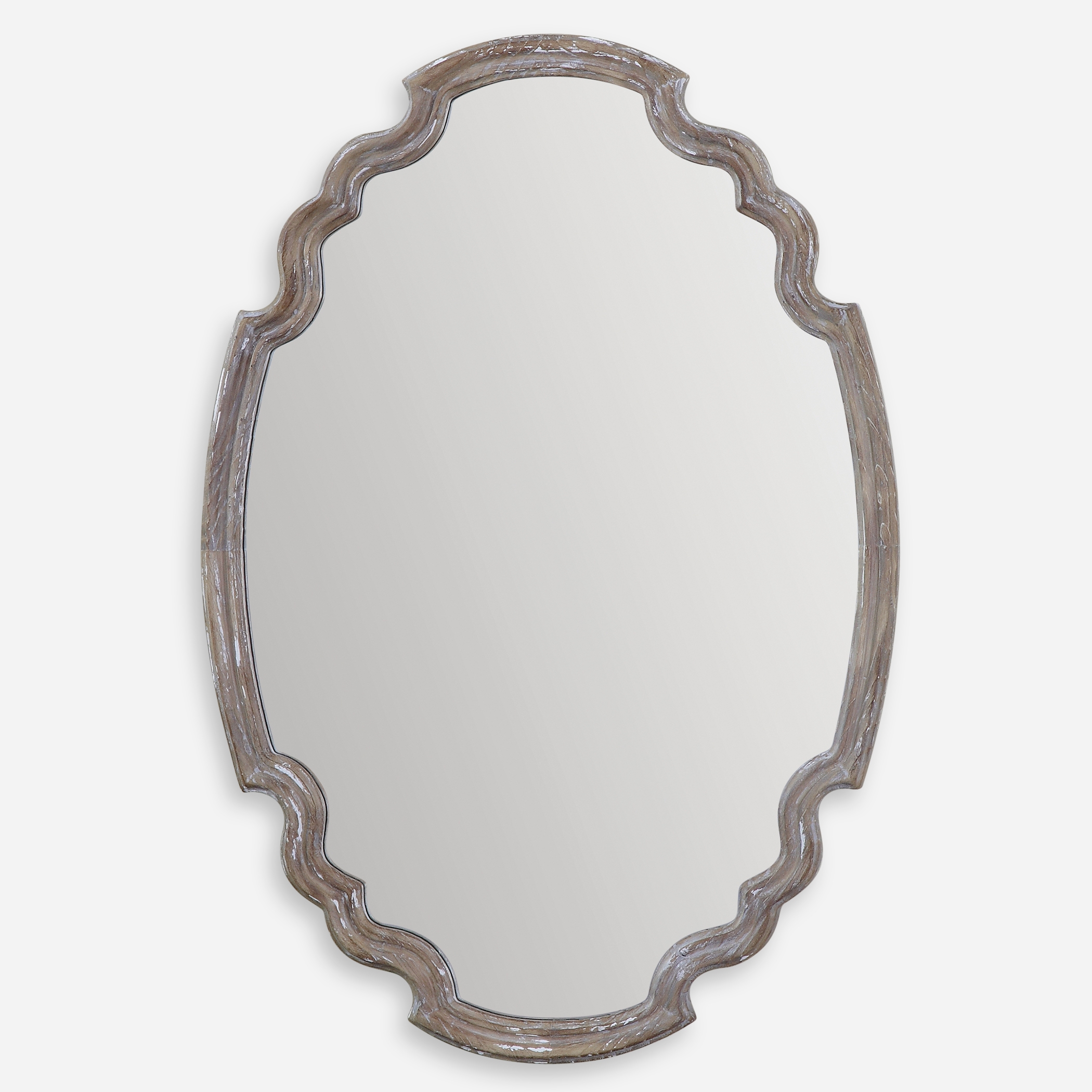 Ludovica Aged Wood Mirror - Image 0
