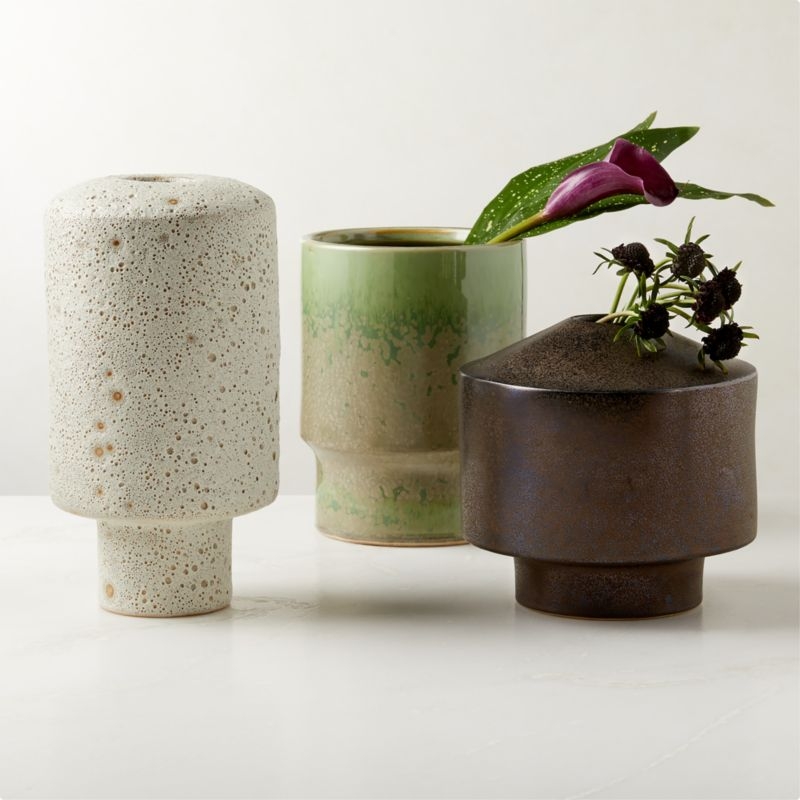 Mimas Bronze Reactive Glaze Vase - Image 3