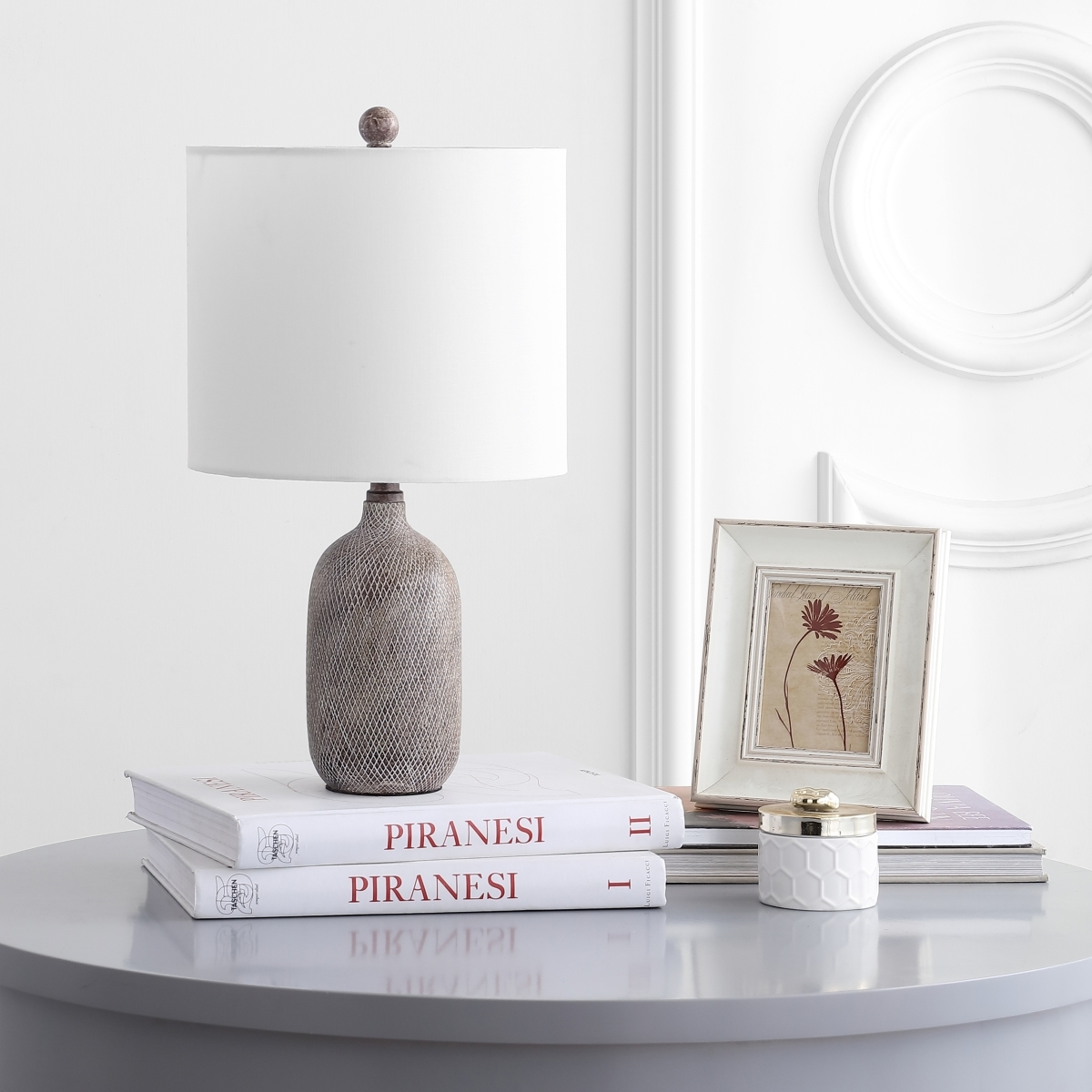 Alvaro Table Lamp - Grey - Safavieh - Image 2