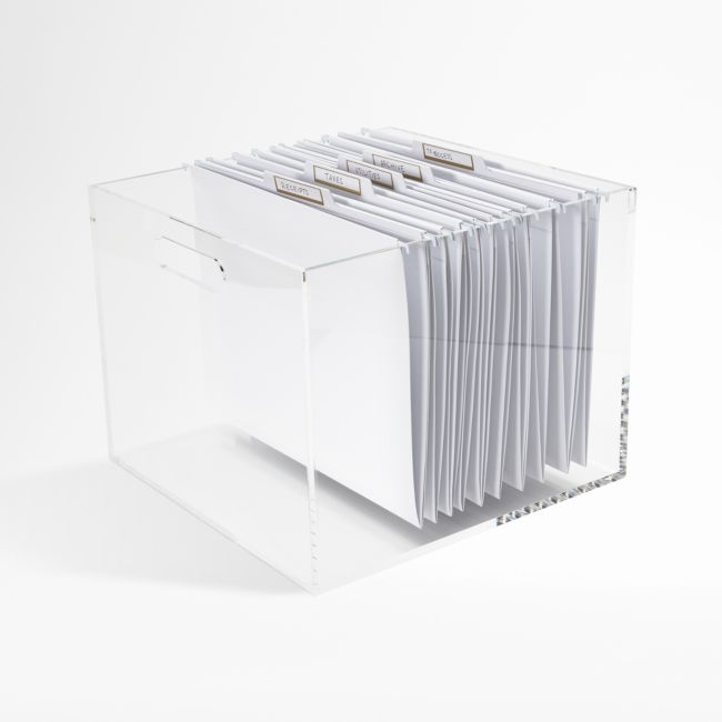 Russell + Hazel Acrylic File Box - Image 0