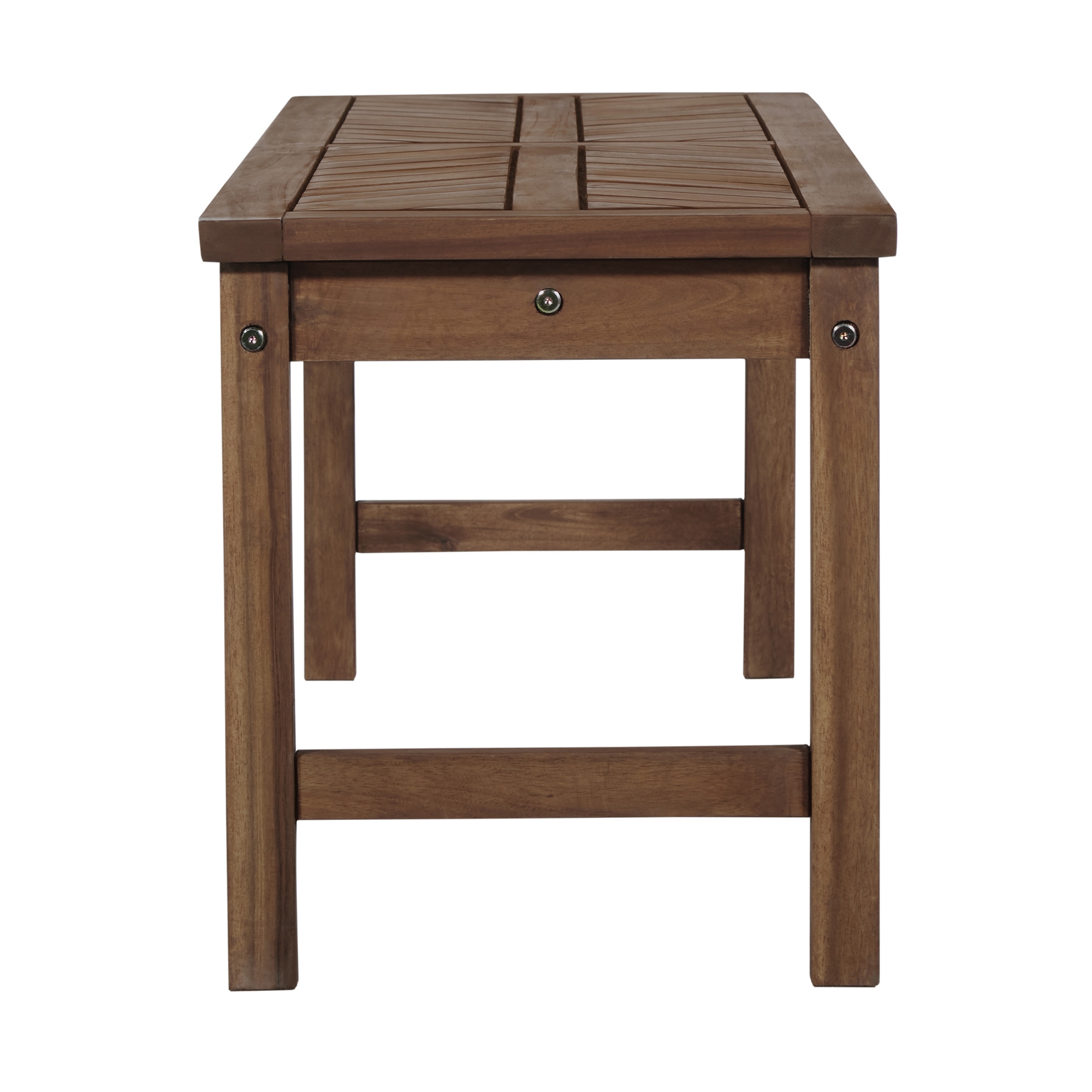 Vincent 53" Modern Patio Dining Bench - Dark Brown - Image 3