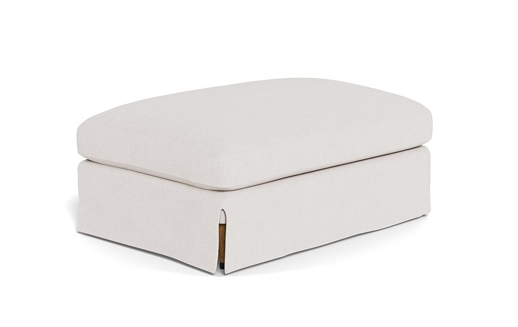 Maxwell Slipcovered Ottoman by Apartment Therapy - Image 1