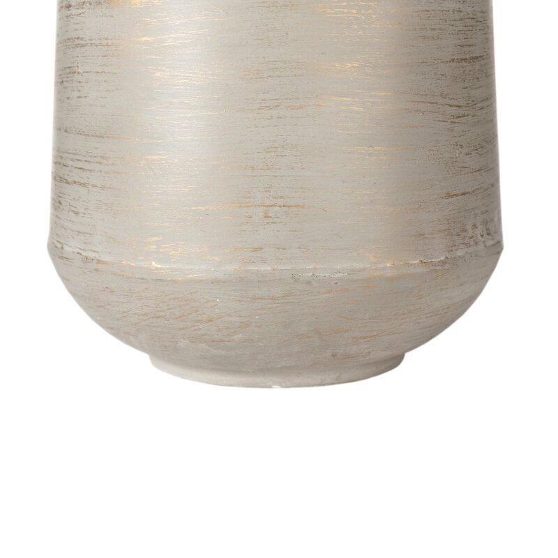 Modern Industrial Textured Metal Floor Vases, Set of 2 - Image 3