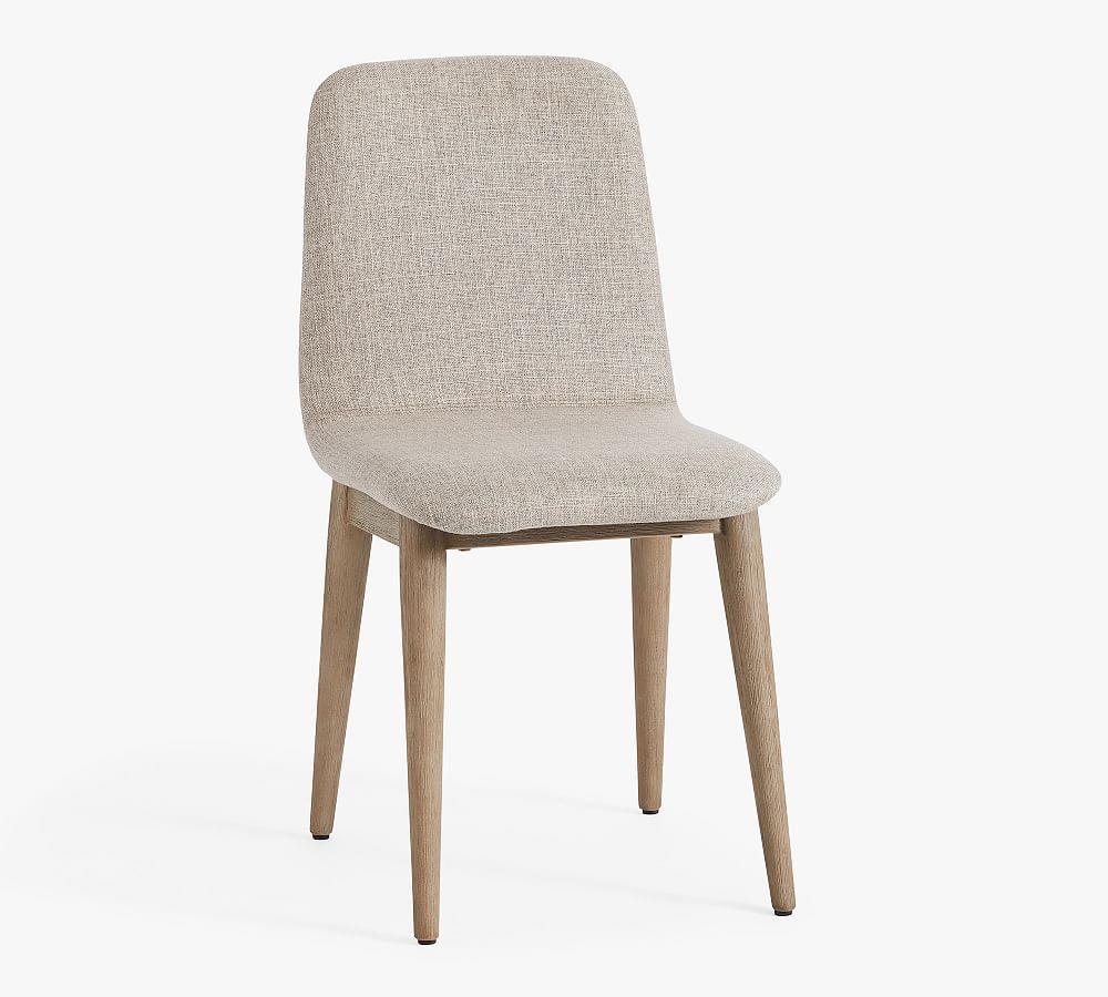 Zoe Dining Chair, Basketweave Slub Ash - Image 0