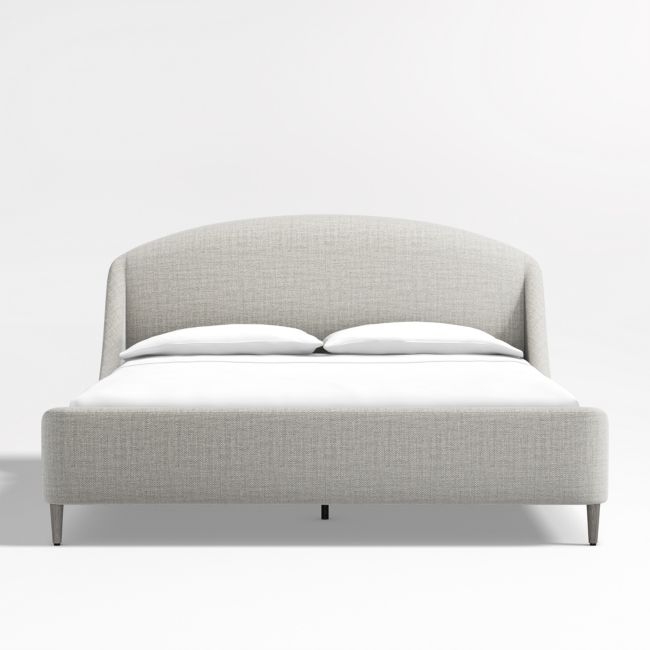 Lafayette Mist Grey Upholstered King Bed - Image 1