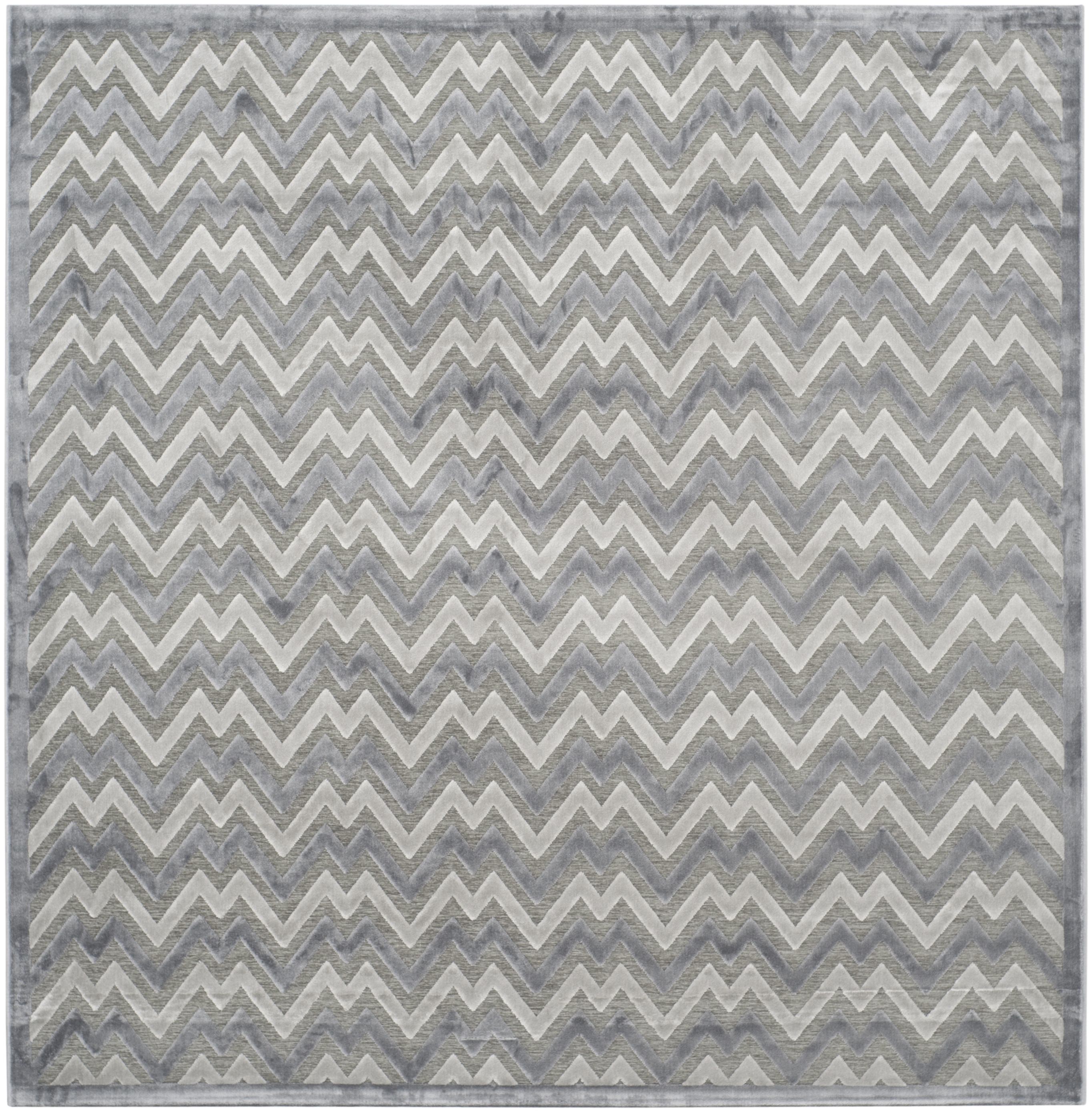 Arlo Home Woven Area Rug, PAR642B, Light Grey/Dark Grey,  6' 7" X 6' 7" Square - Image 0