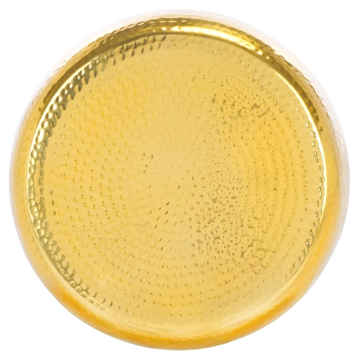 Saanvi Round Accent Table - Champagne Gold / Green - Image 4