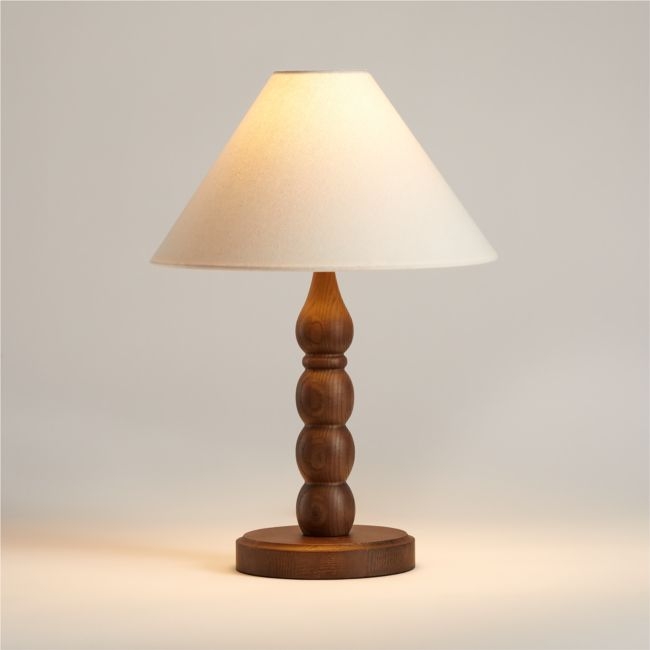 Jenny Lind Deep Brown Wood Kids Table Lamp - Image 0