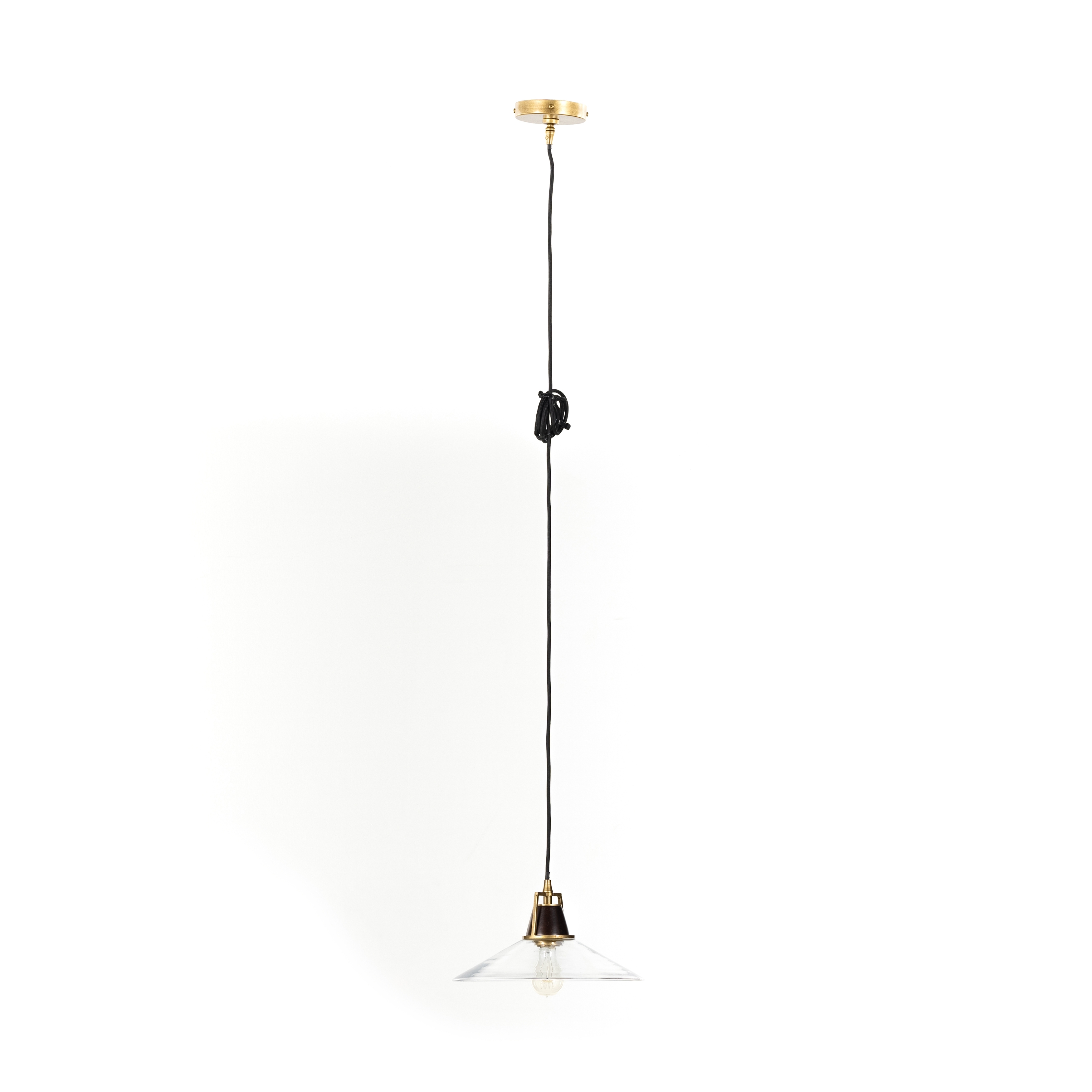 Novak Glass Pendant-Antique Brass - Image 9