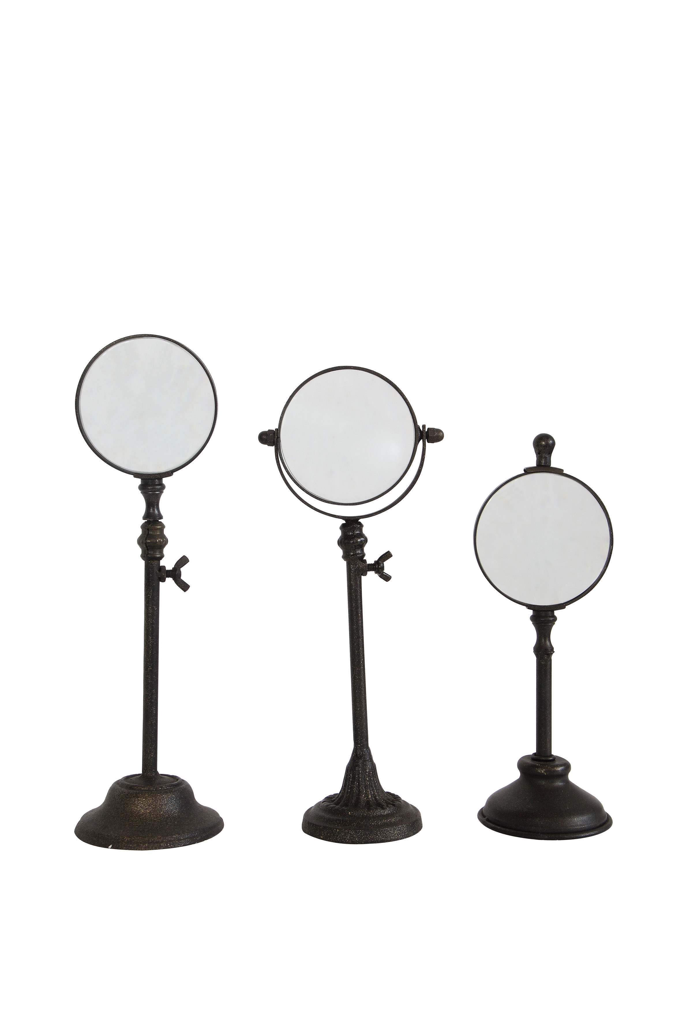 Metal Magnifying Glasses on Stands (Set of 3 Sizes) - Image 0