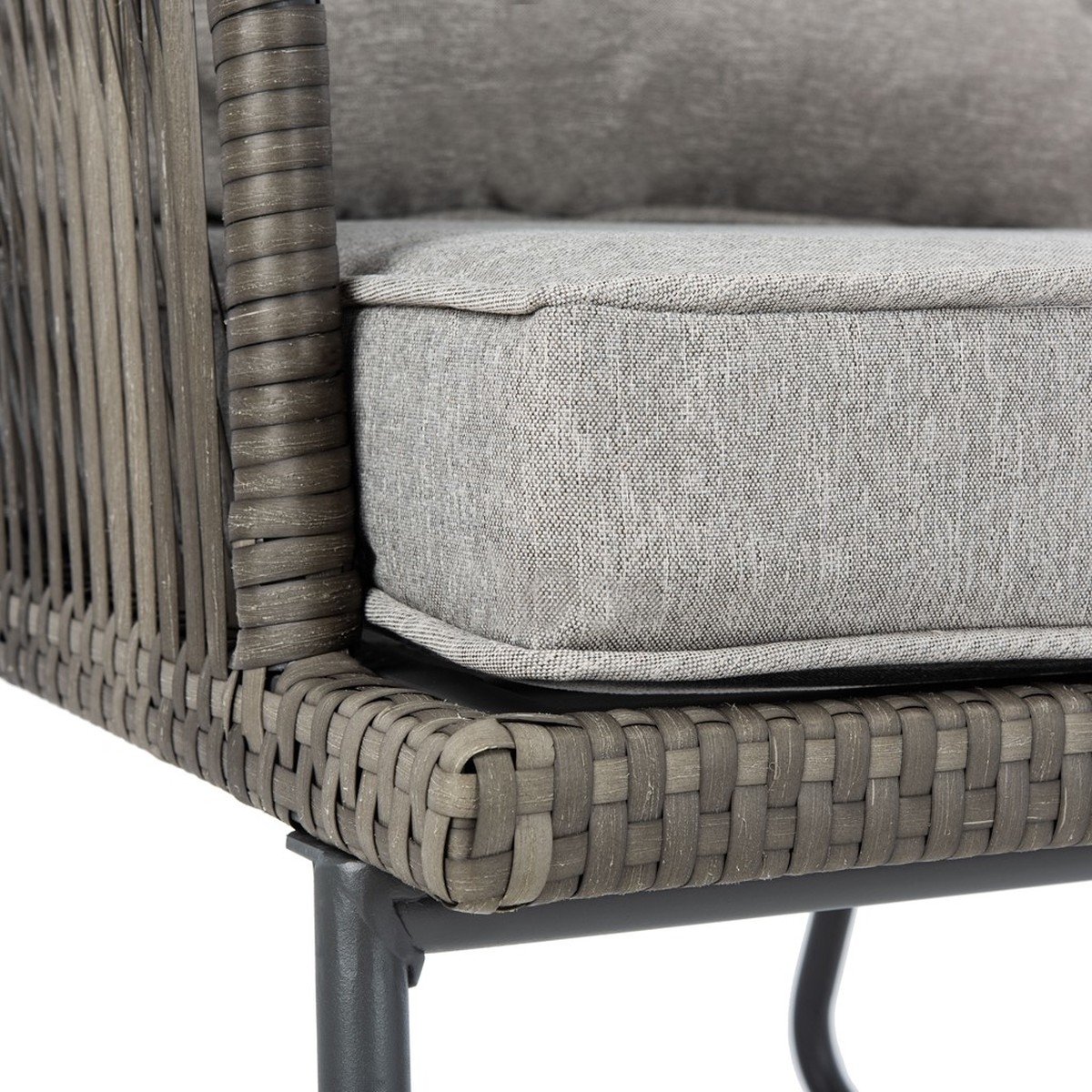 Jensen 3 Pc Lounge Set - Grey/Grey - Safavieh - Image 3