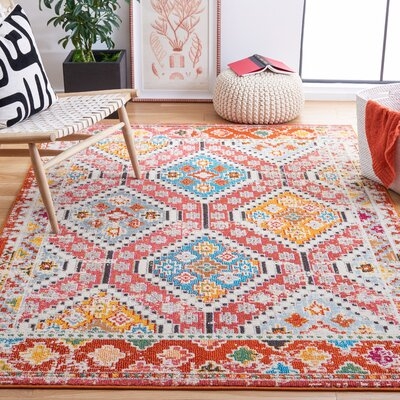Madison 418 Area Rug In Rust / Pink - Image 0