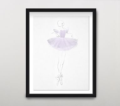 La Ballerina I Wall Art, Blush - Image 1