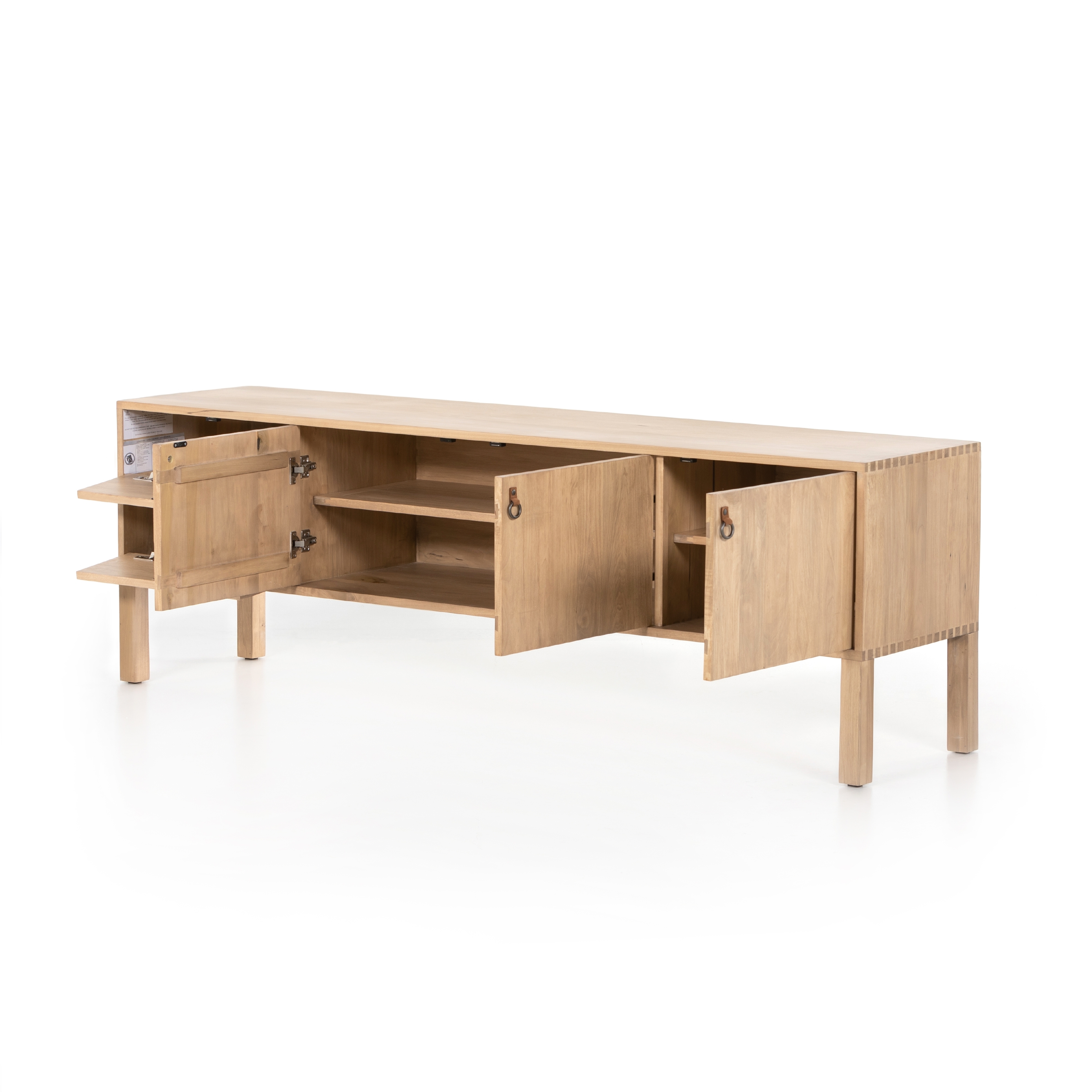 Isador Media Console-Dry Wash Poplar - Image 3