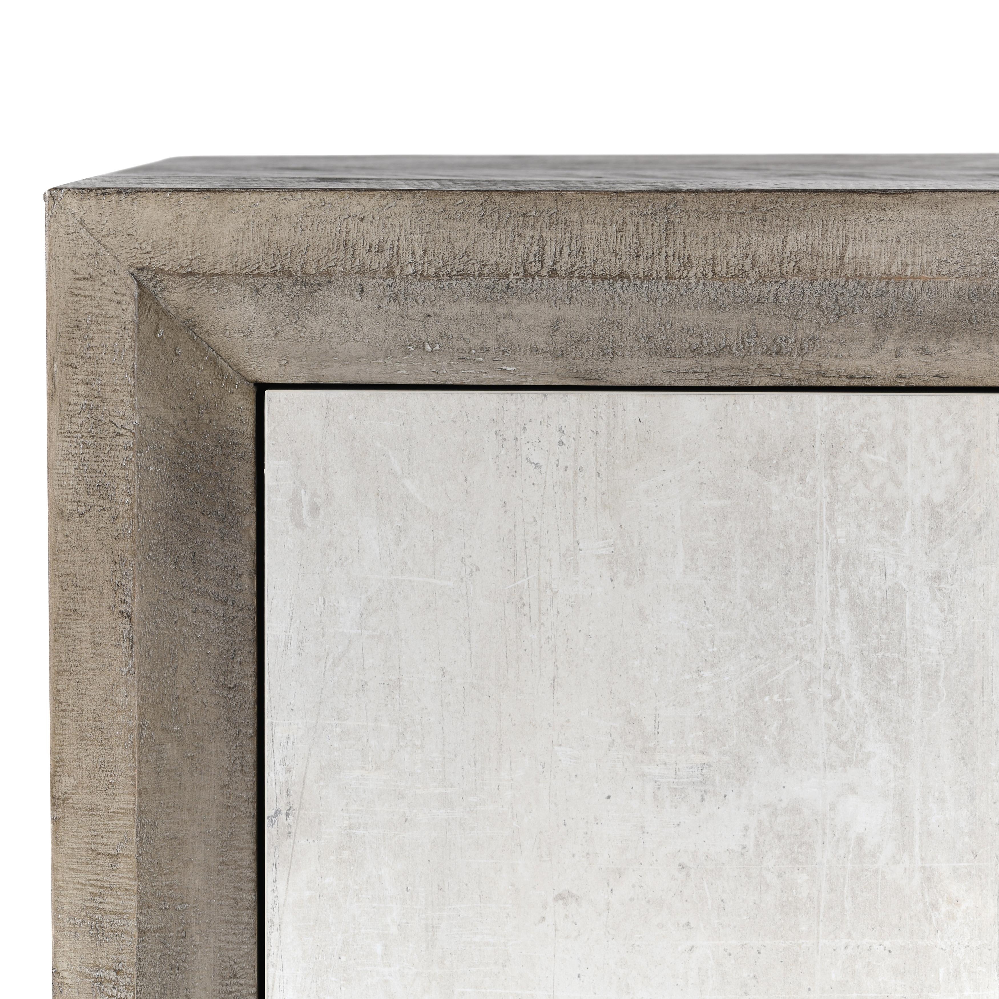 Denver 4Dr Sideboard Distressed Gray/Antique White - Image 5