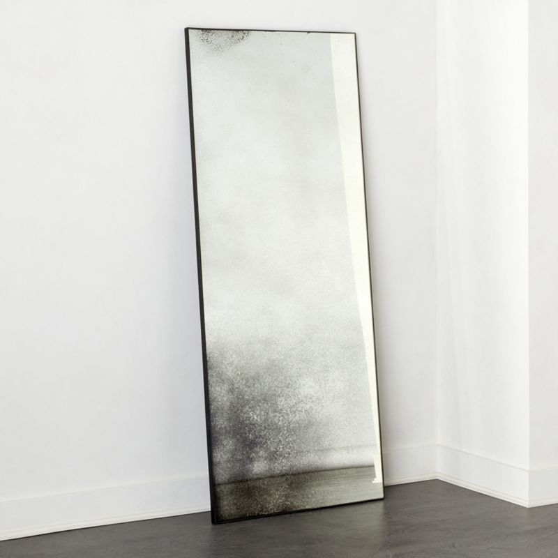 Clooney Antiqued Floor Mirror 32"X76" RESTOCK IN EARLY APRIL,2021 - Image 1