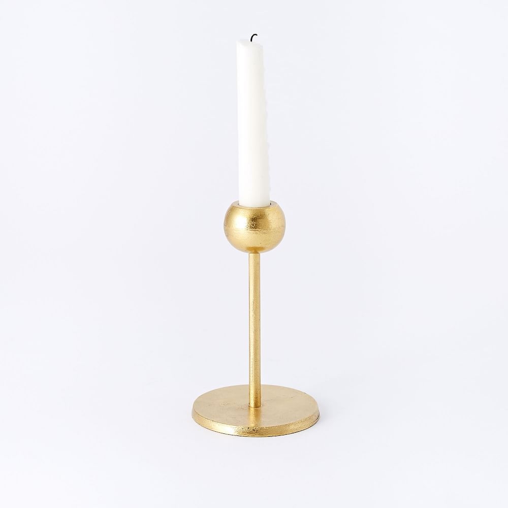 Aaron Probyn Brass Candleholder, Medium, Individual - Image 0