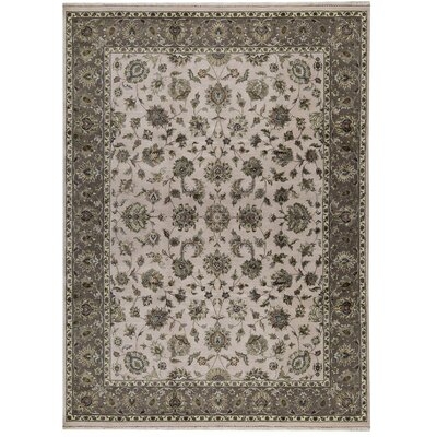 One-of-a-Kind Hand-Knotted Gray/White 9' x 12' Area Rug - Image 0