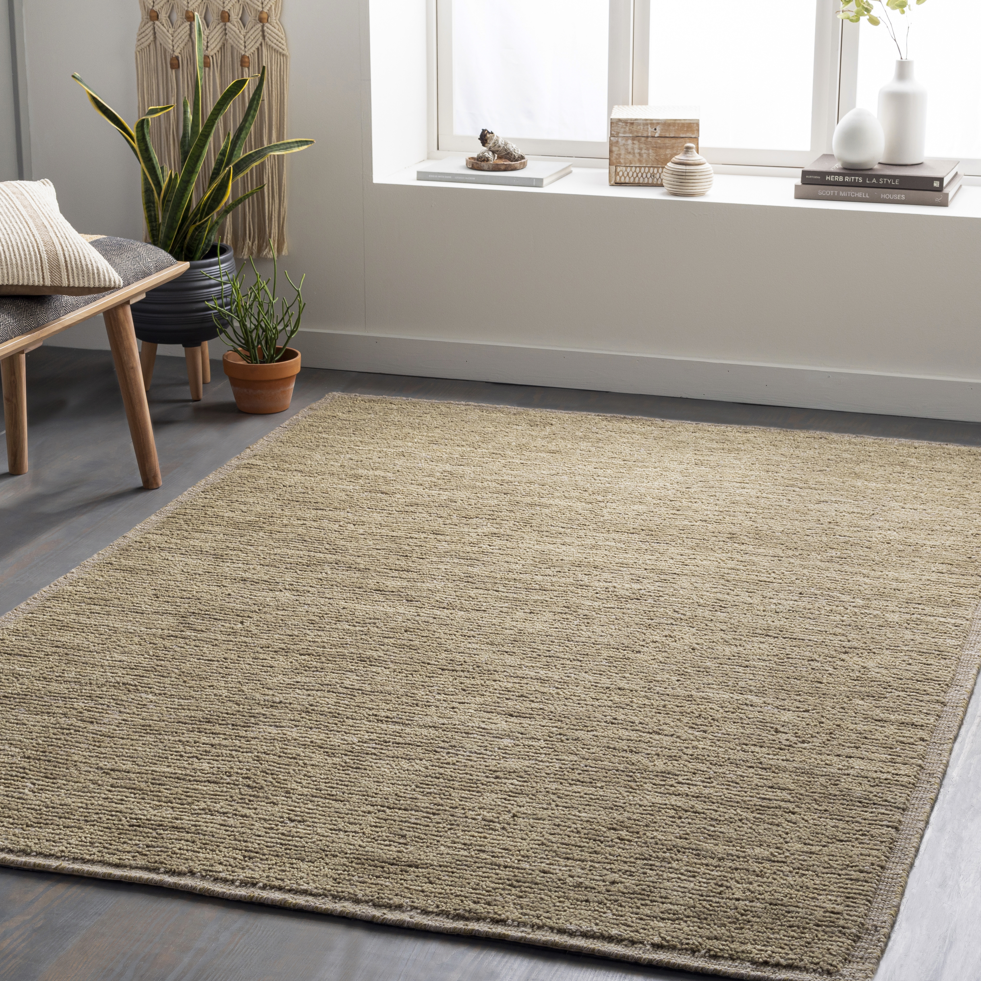 Viera Brown Indoor 5' x 7'6" Handmade Rug - Image 1