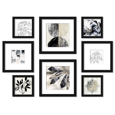 Americanflat Marble Forest Framed Gallery Wall Art, Set of 8 - Image 0