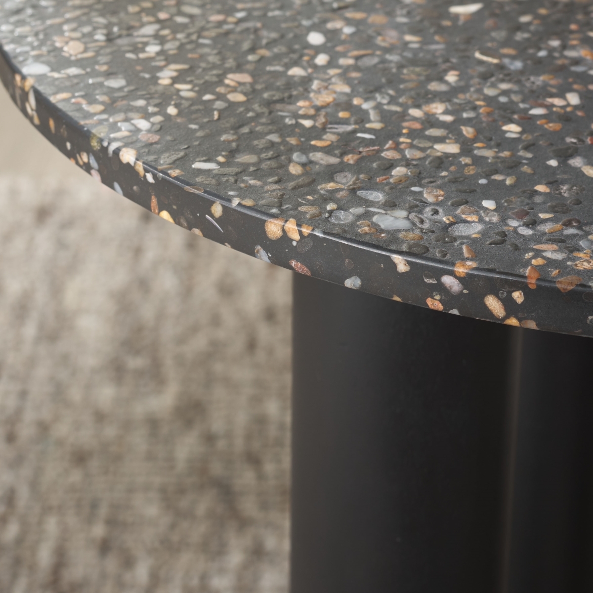 Kathalina Terrazzo Accen Table - Black - Image 2