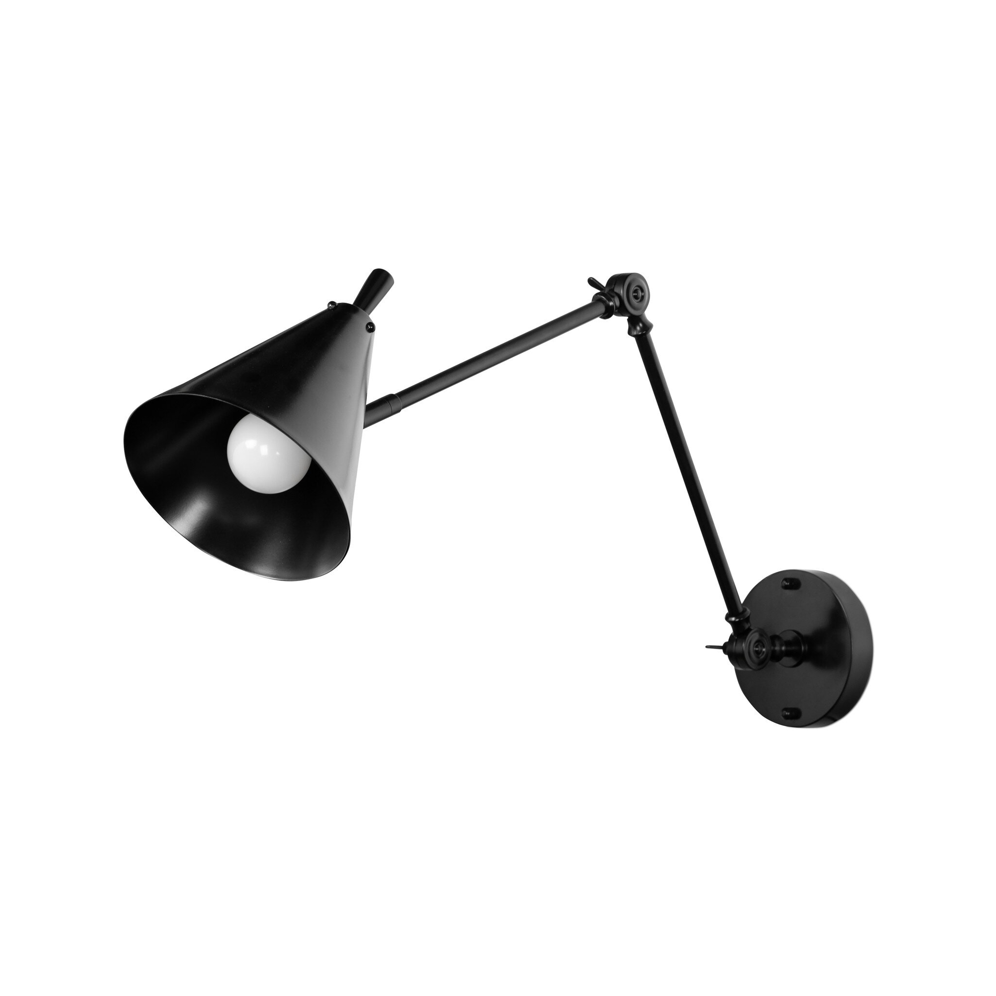 Watkins Sconce - Jet Black - Image 0