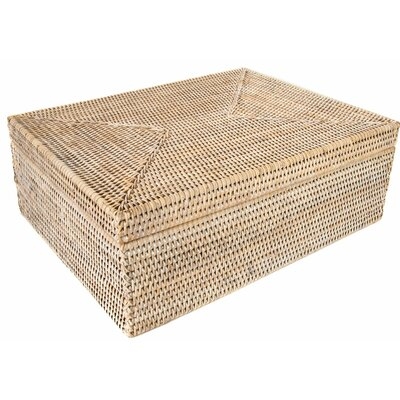 Rattan Storage Box with Lid (Legal File) - Image 0