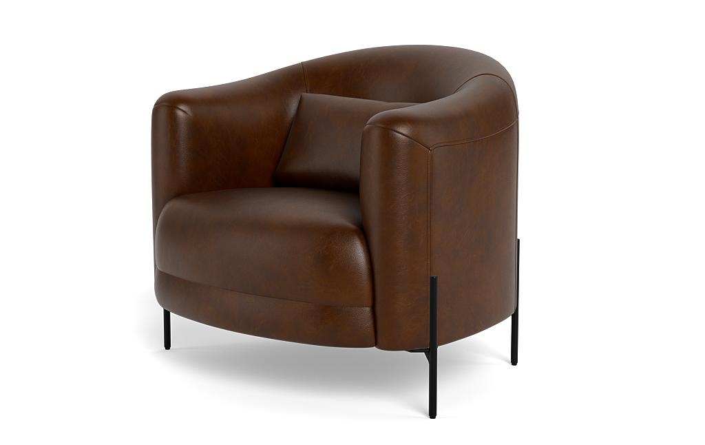 Fiona Leather Accent Chair - Image 2