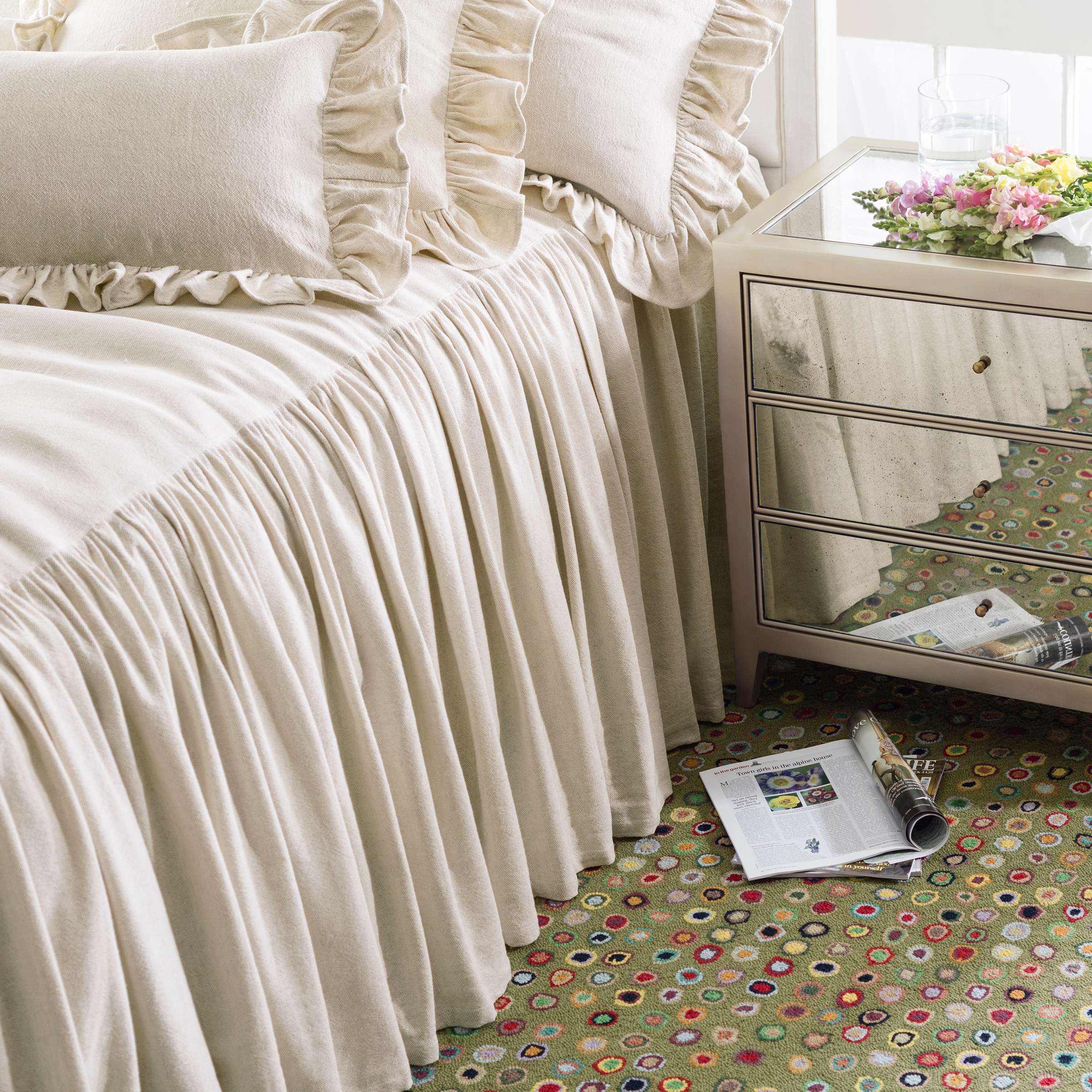 Cat's Paw Sage Hand Micro Hooked Wool Rug - Image 3