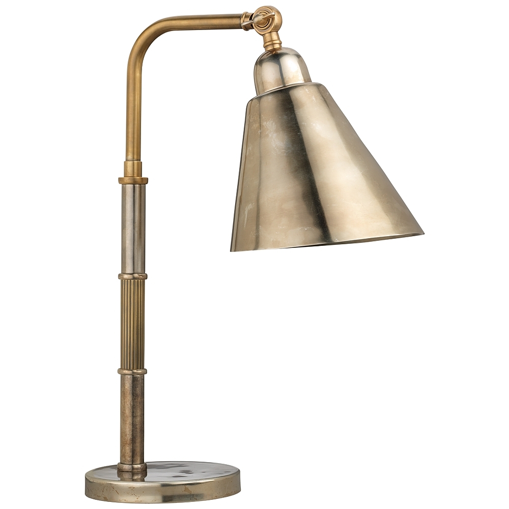 Jamie Young Vilhelm Antique Brass Task Desk Lamp - Style # 96J16 - Image 0