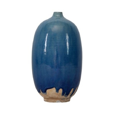 Shareena Blue 8.66" Indoor / Outdoor Ceramic Table Vase - Image 0